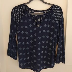 Velvet by Graham & Spencer Peasant Top (Medium)